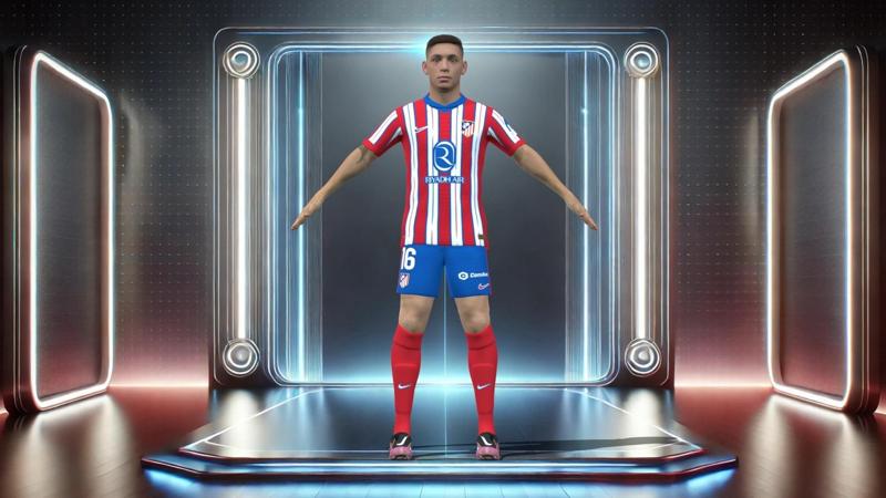 3D Rigged Nahuel Molina Atletico Madrid 2025