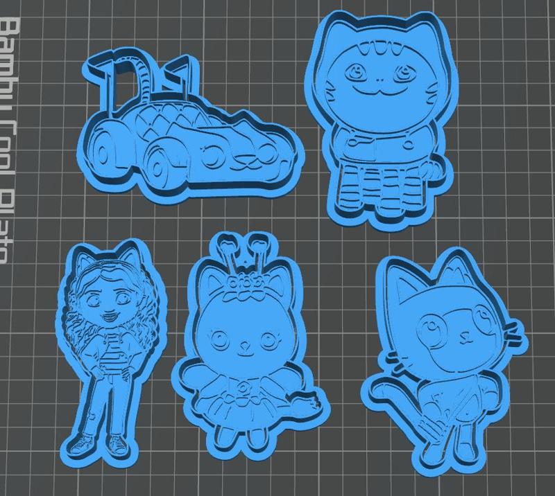 Gabys Dollhouse FullPack 9 Cookie cutters