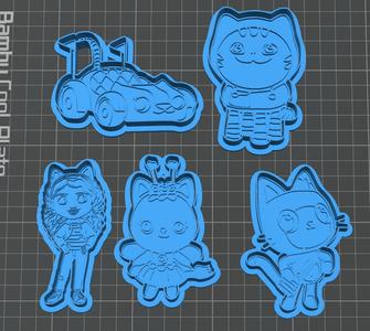 Gabys Dollhouse FullPack 9 Cookie cutters