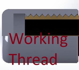 3D Printable Threads  45° Flanks (No Support Needed )