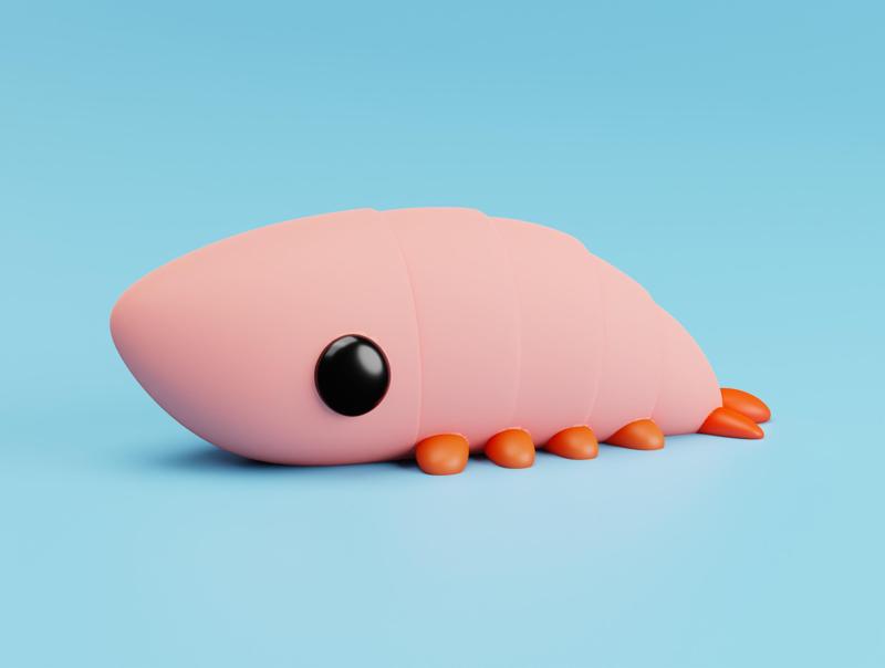 Cute Chonky Shrimp - Toytaku Prints