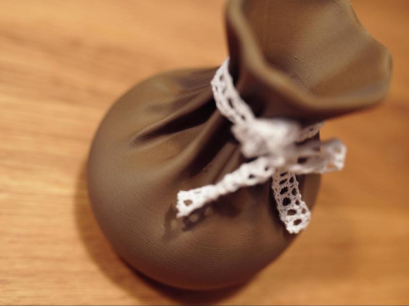 Pouch-Style Flower Vase