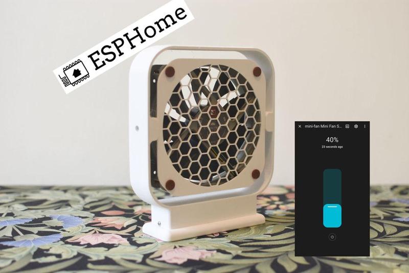 Home Assistant compatible desk fan (120mm)