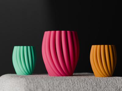 Modern Vase. Elegant and sweeping design