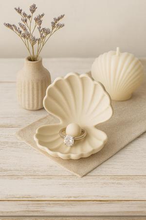 Coastal Shell & Pearl Ring Holder – Jewelry Dish