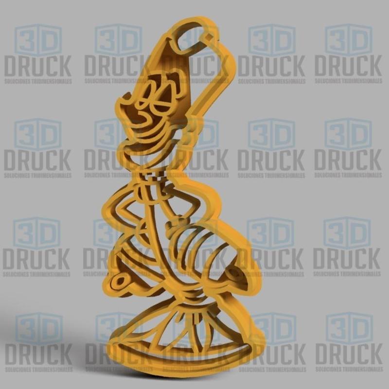 Candelabra Bella y la Bestia - Chandelier Lumiere Beauty and the Beast Cookie Cutter