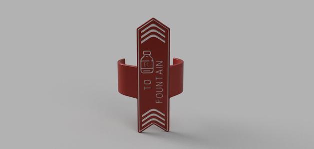 Pool Plumbing Tags - "To Fountain"