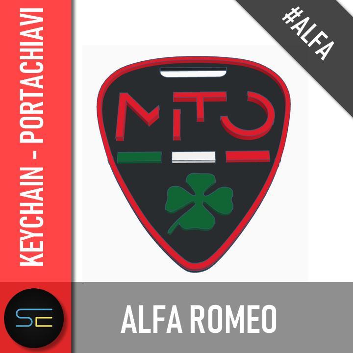 Alfa Romeo MiTo – Italian Style Keychain / Portachiavi Stile Italia