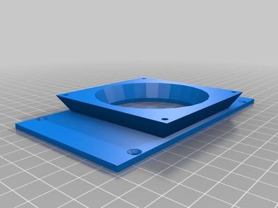 Adapter to 80mm fan for Case for Arduino Mega R3 and RAMPS 1.4