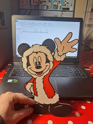 mickey mouse, Navidad, christmas mickey, christmas decor, wall art mickey mouse, line art mickey mouse, 2d art mickey mouse