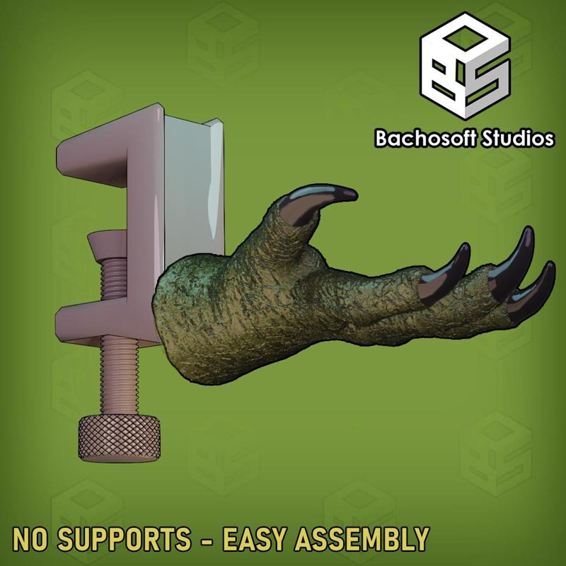 Modular Headphone Holder - Fantasy Dragon Claw Hook