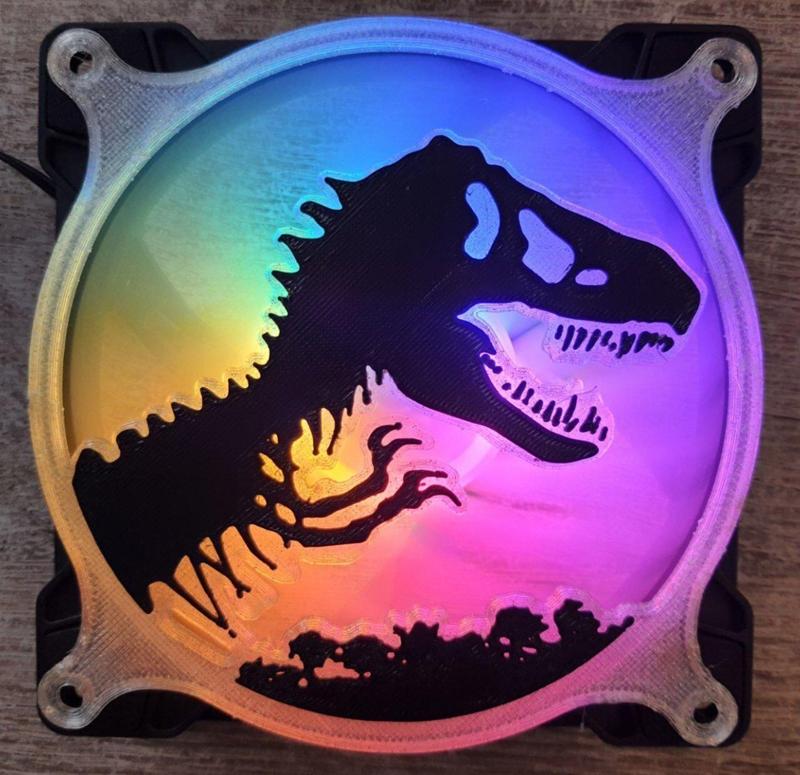 Jurassic Park Custom Fan Cover 120-140 mm