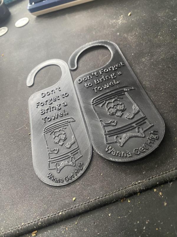 South Park Bathroom Door Sign (Towelie)