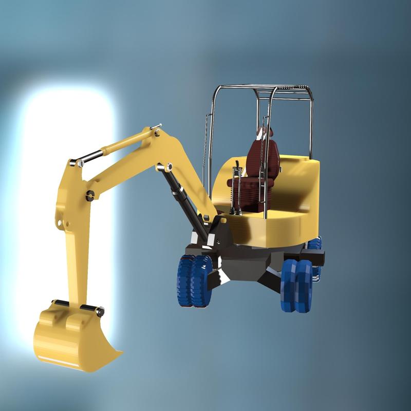 EXCAVATOR CAR VEHICLE TRACTOR 199 Elevator CAROLA CRANE TRUCK TRAILER CHAIN HOOK