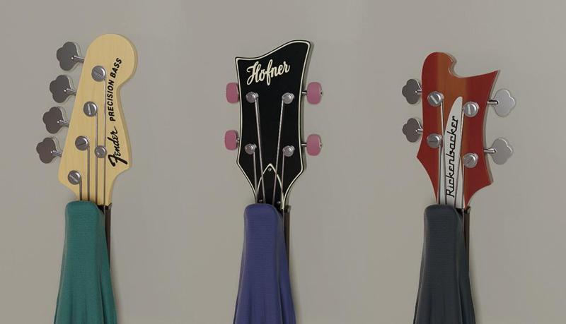 Headstock Hooks – Legendary Bass Guitar Wall Hangers