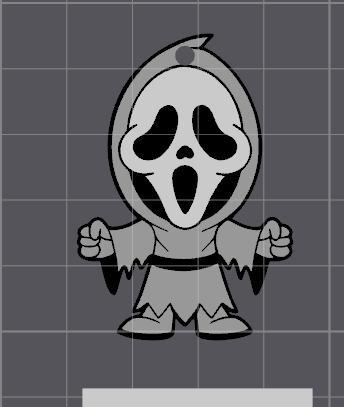 Ghostface Chibi Keyring