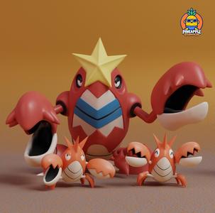 Pokemon - Corphish and Crawdaunt with 2 poses