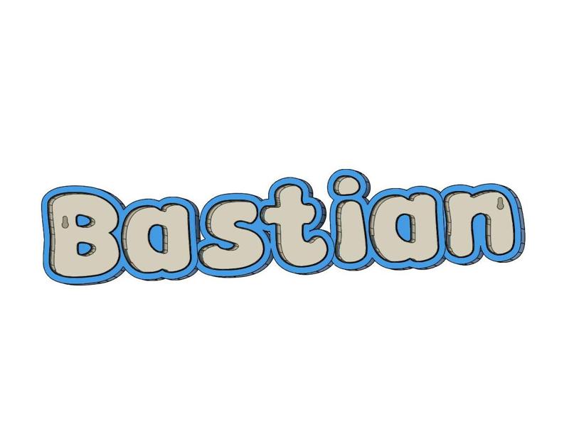 LED Name Lamp Bastian
