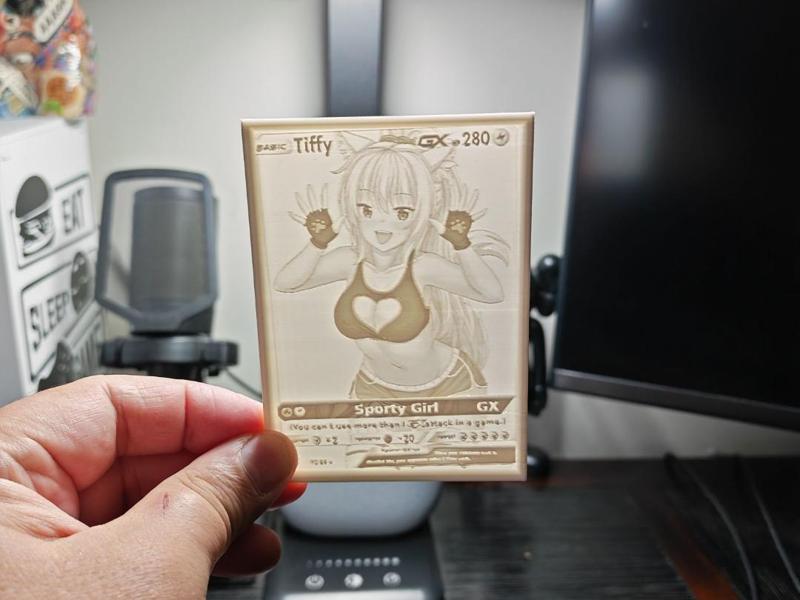 Litophane card pokemon Sexy manga 