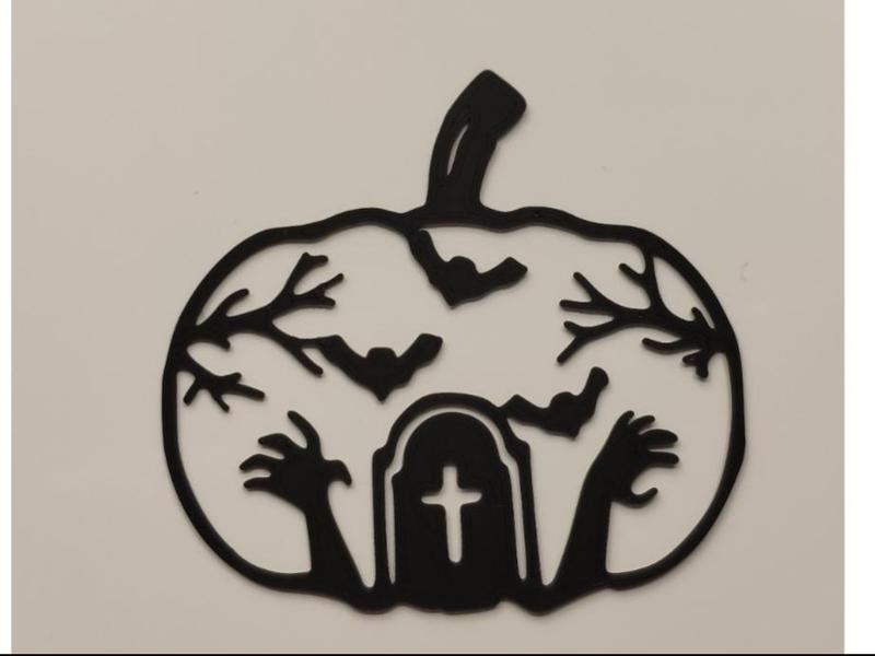 Halloween decoration - pumpkin sticker