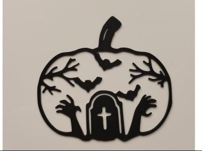 Halloween decoration - pumpkin sticker