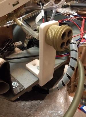 Mount for pitot, static and TE joint of Std. Jantar glider