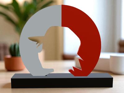 Pokemon ash in a Pokeball 3D Print