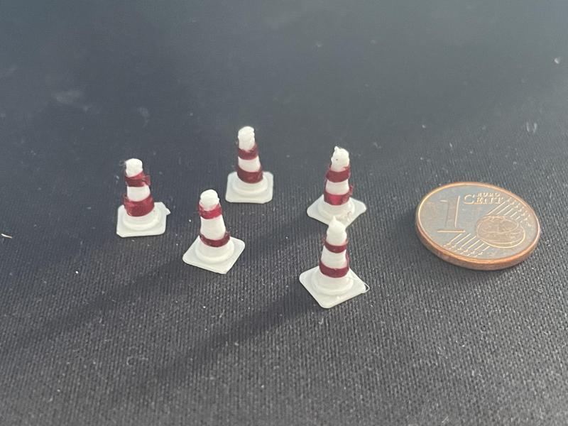 Traffic cone 1:50 Construction site pylon cone 1/50