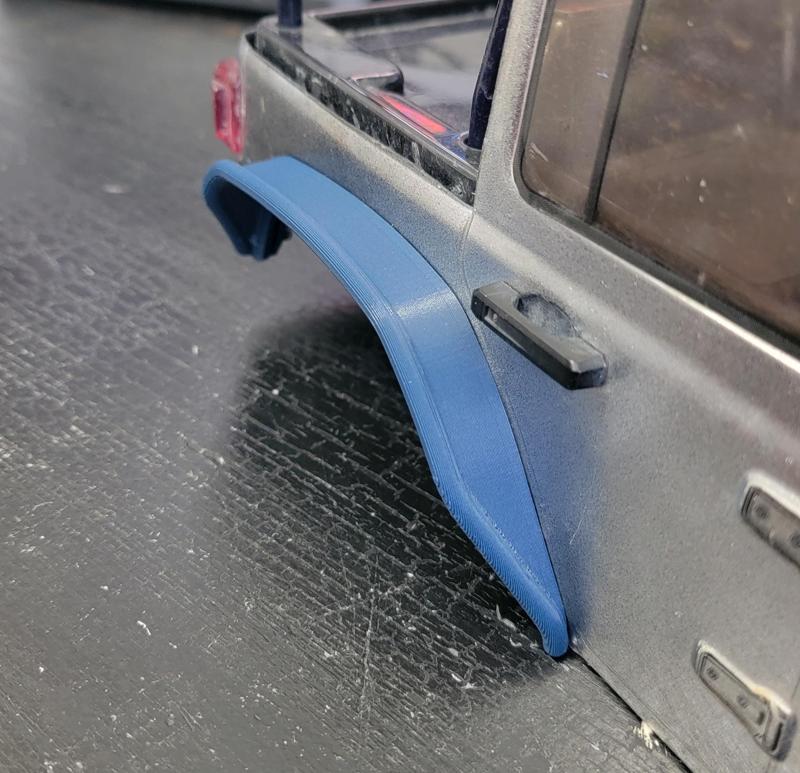 scx10iii Tube Style Fenders (Added steering clearance)