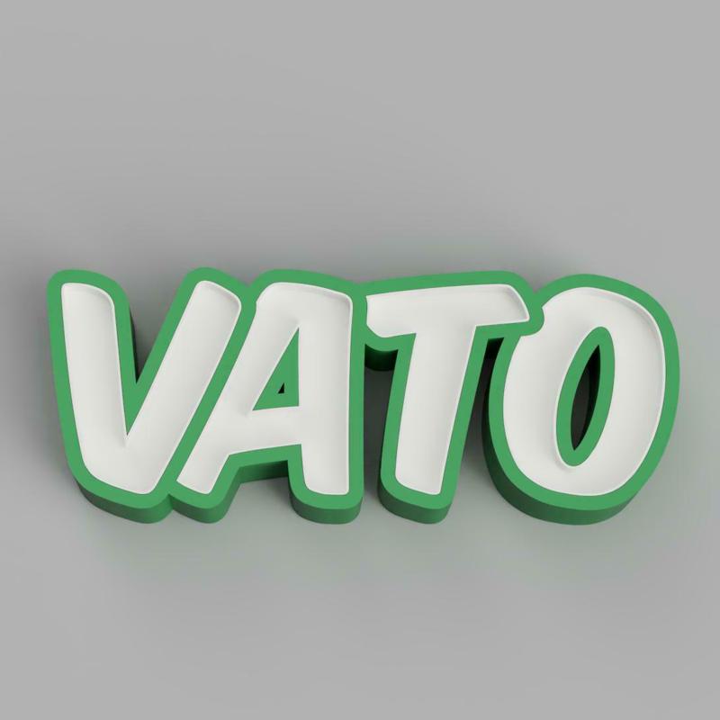 NAMELED VATO - LED LAMP WITH NAME