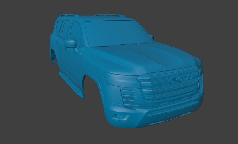 RC BODY TOYOTA LAND CRUISER 2023 1:10 3D PRINT STL
