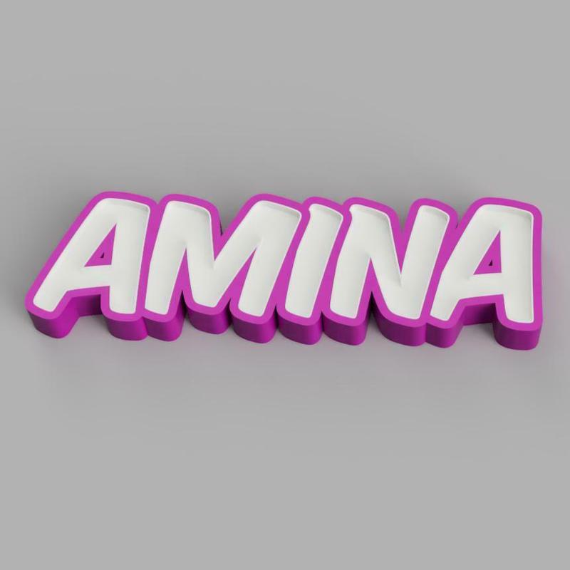 NAMELED AMINA - LED LAMP WITH NAME