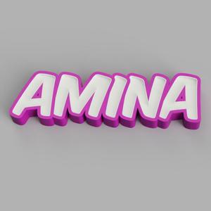 NAMELED AMINA - LED LAMP WITH NAME