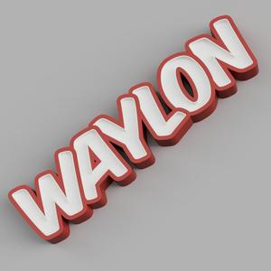 NAMELED WAYLON - LED LAMP WITH NAME