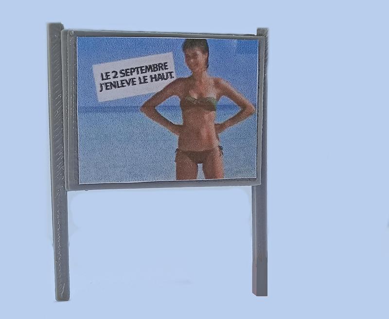 Advertising panel HO square posts V2