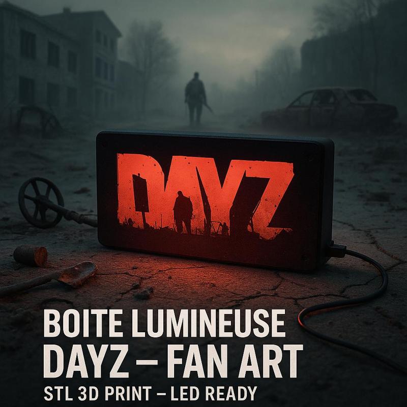 🌌 "DayZ" light box - 3D printable fan art