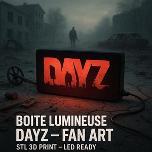 🌌 "DayZ" light box - 3D printable fan art