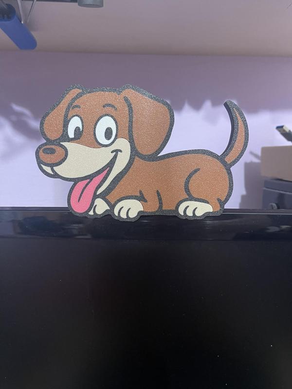 Cartoon Dachshund Monitor Buddy