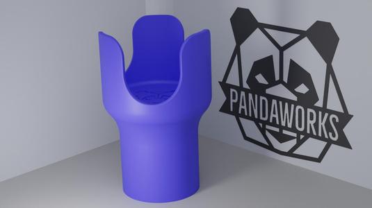 Car Cupholder Extension V2 for 36oz YETI, Stanley, Frank Green – Fits 75mm Car Cupholders | 3D Printable STL by PandaWorks