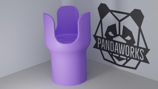 Car Cupholder Extension V2 for 26oz YETI, Stanley, Frank Green – Fits 75mm Car Cupholders | 3D Printable STL by PandaWorks