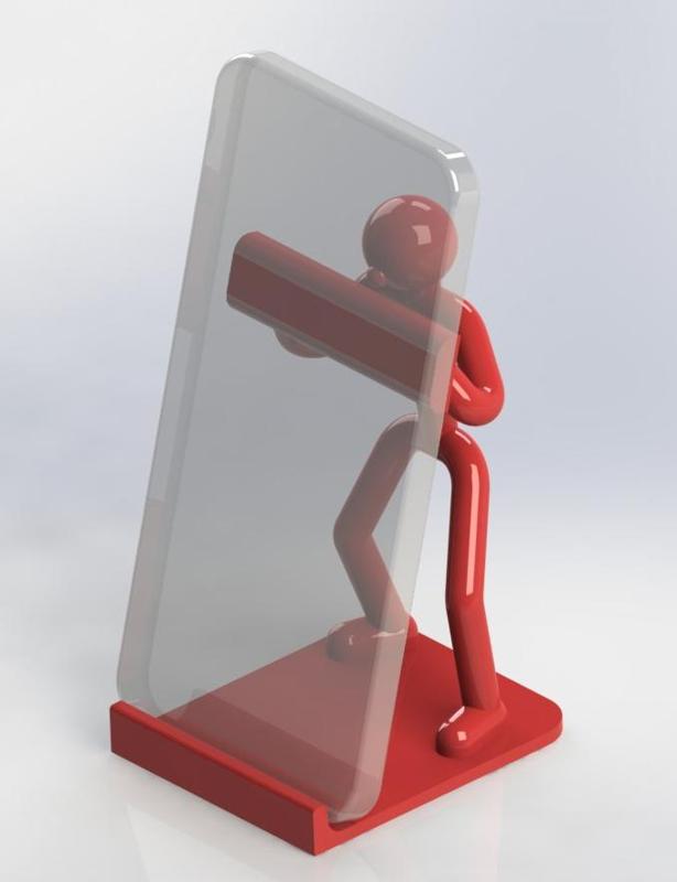 Stickman smartphone holder