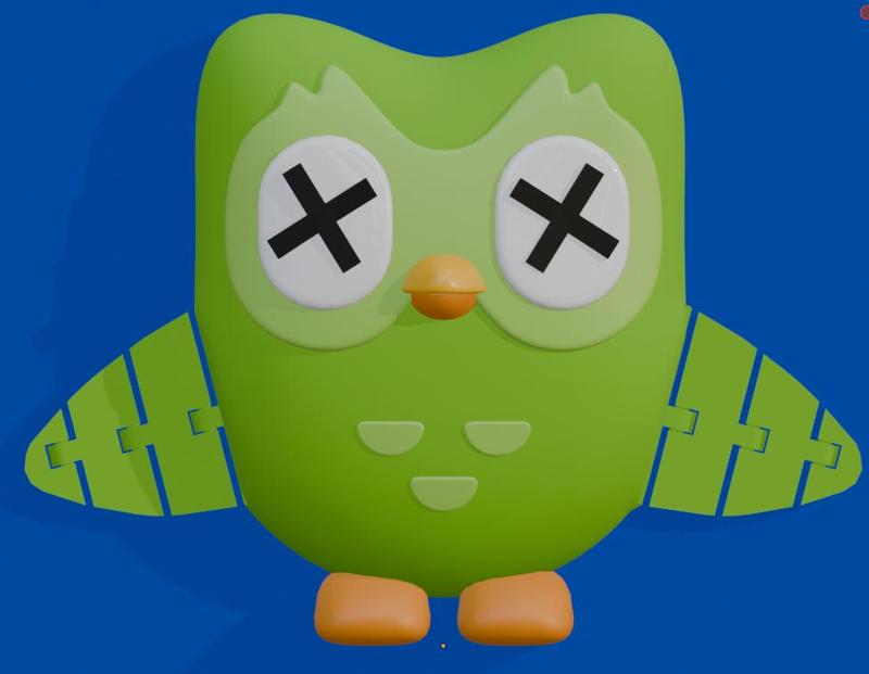 Duolingo Owl - Articulated
