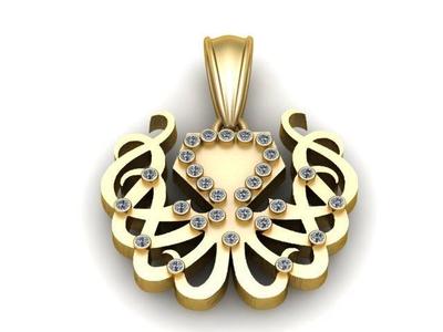 Heart Pendant 3D printable model