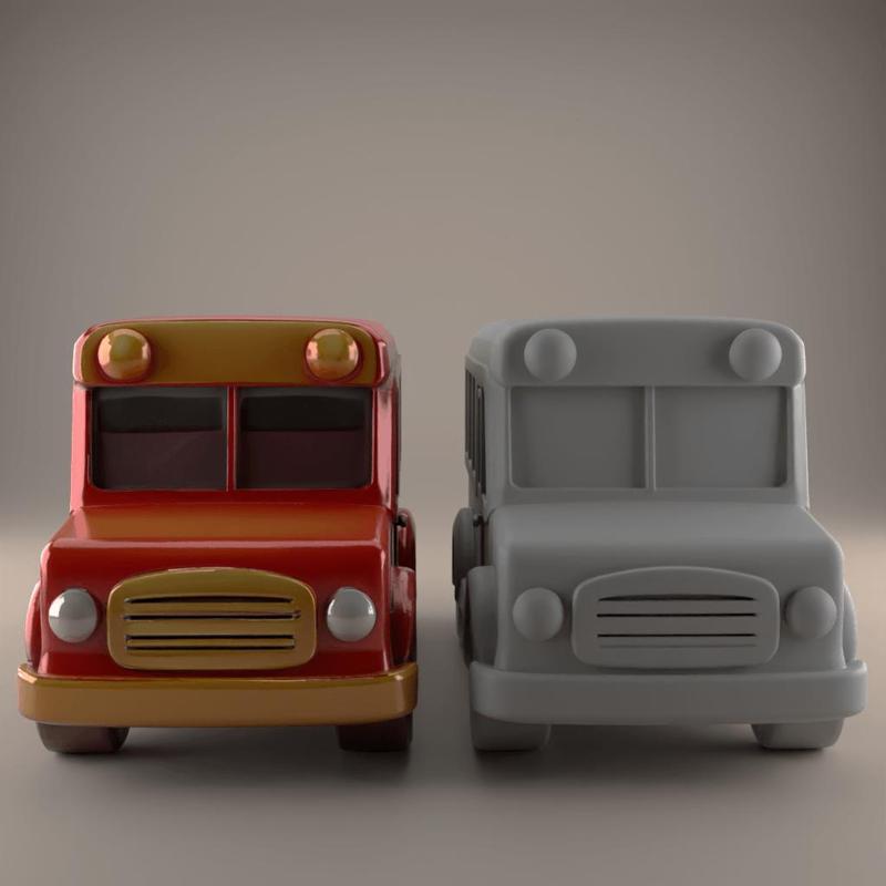 Bus Model STL for Fun Desk Decor Paperweight stl