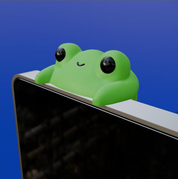 cute little frog hanging Phone/Laptop Decoration