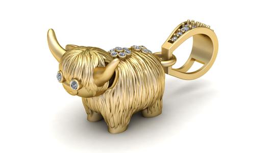 HighlandCowPendant 3D printable model