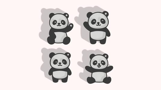 panda keychain kit