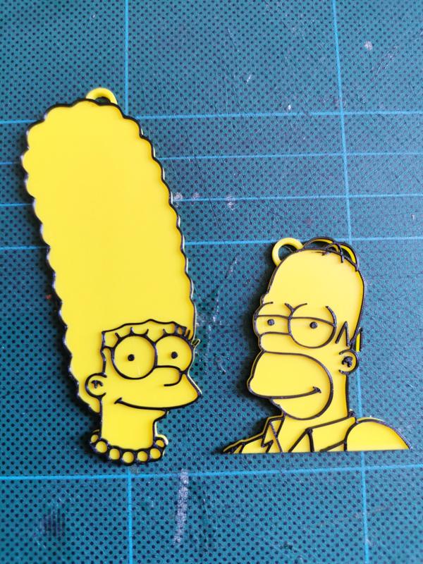 Simpsons keychains