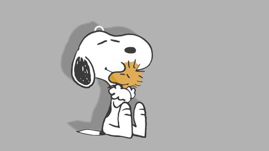 keychain - snoopy and woodstock