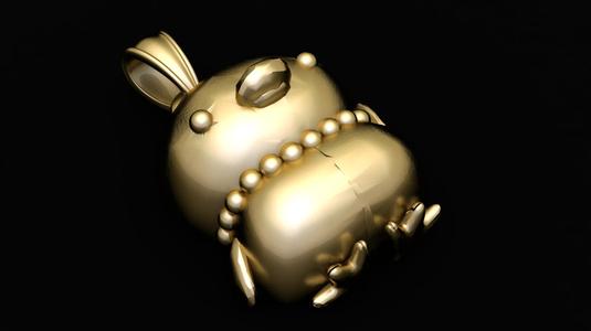 ANIMALS GOLD PENDANT  3d printable model